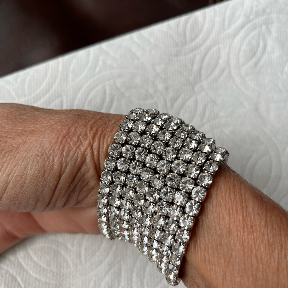 Brilliant Studded Stretch Bracelets. Eight total.